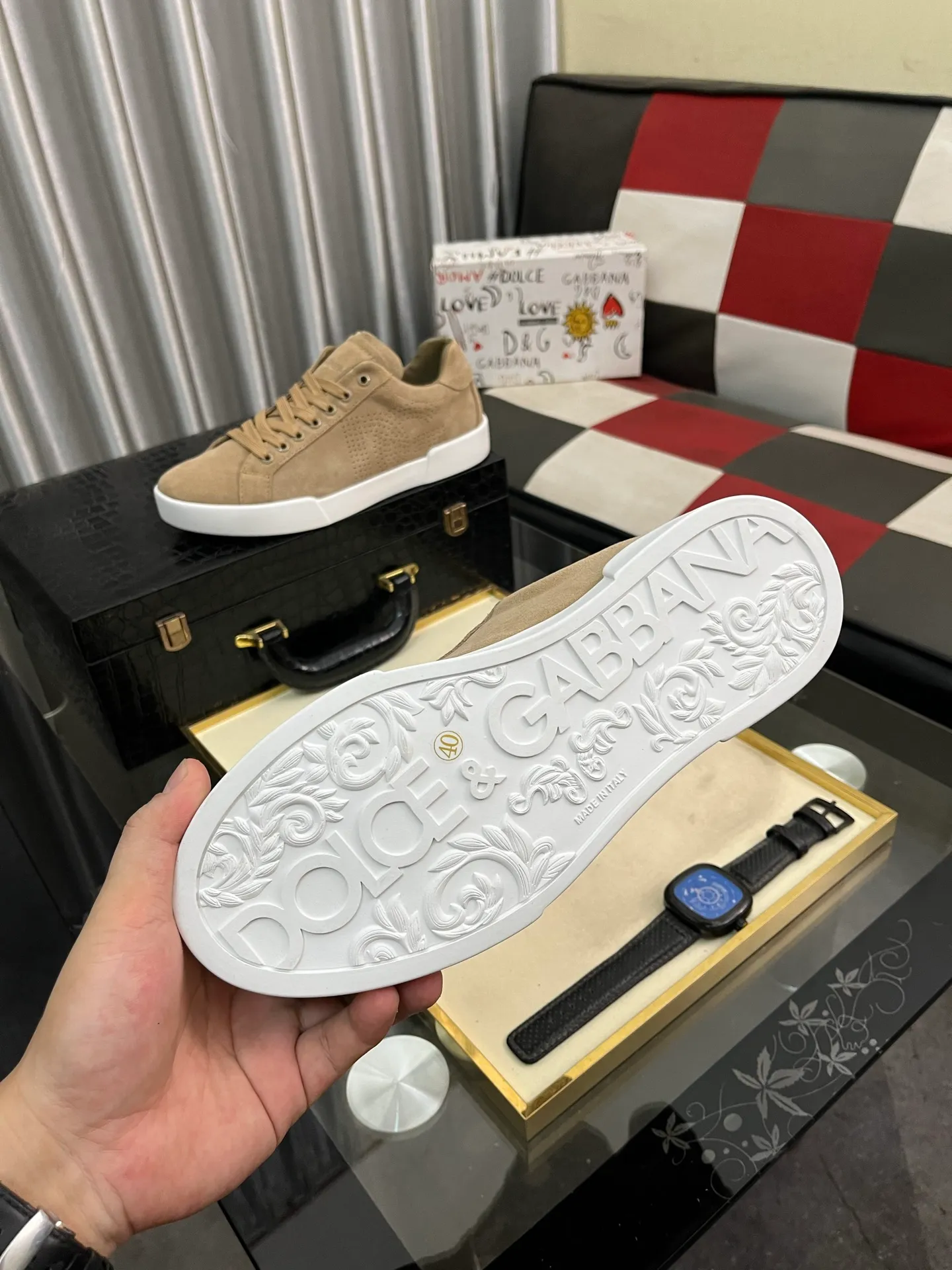 Men's shoes 💰420⌚️⌚️【Dg～】Men's casual shoes 2025z cabinet sales simultaneously 🔶Size: 35-46#️⃣ 🔷1 color🔜The upper is made of multi-material splicing ➕Genuine leather lining, comfortable and breathable, sole: original comfortable and wear-resistant outsole, ⚠️real thing📱photographed🎬real thing is better📢📢📢